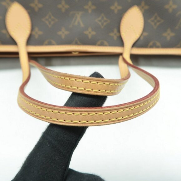 100% Authentic Louis Vuitton Neverfull GM Brown Monogram Canvas Tote Bag - Picture 9 of 11